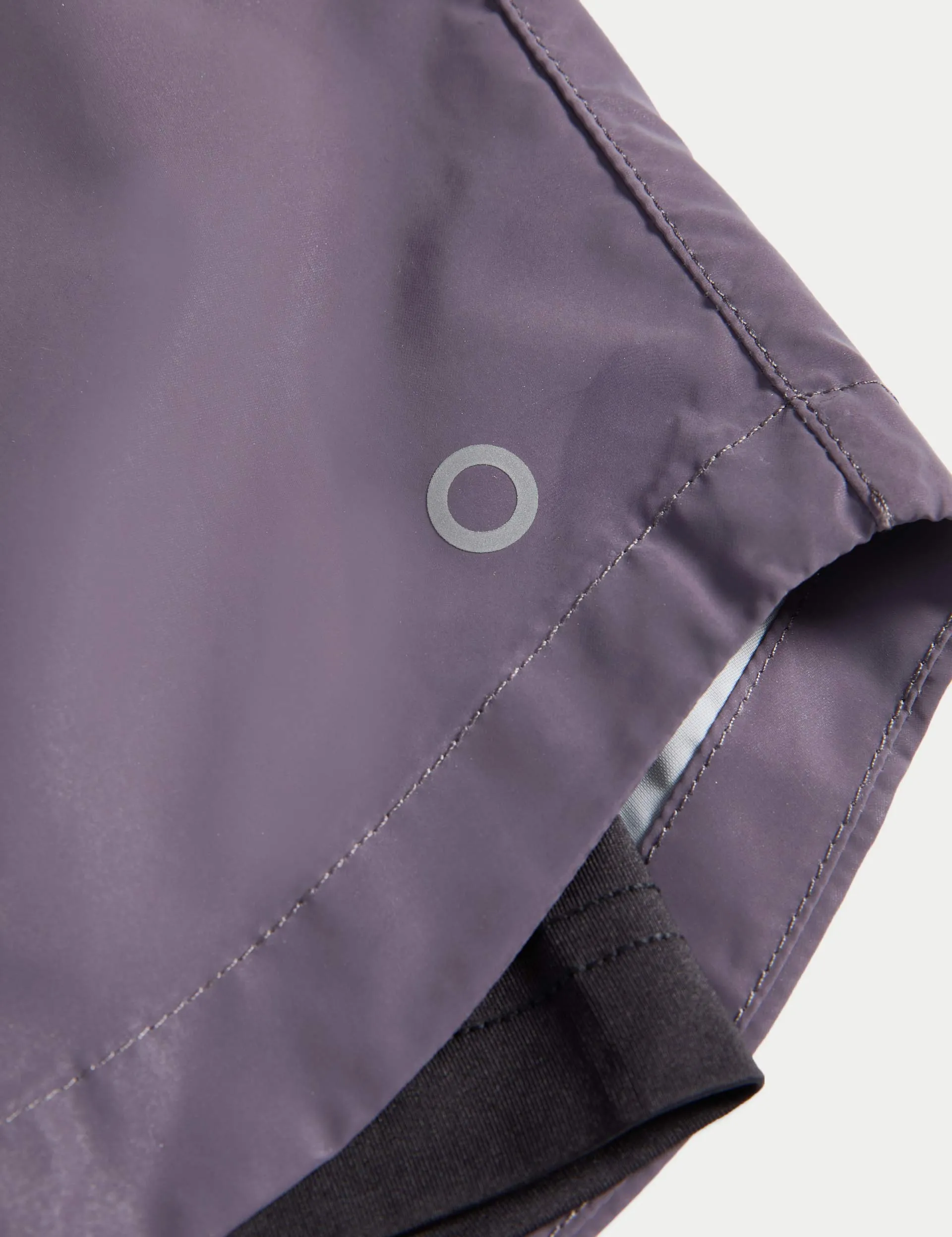 360° Reflective Layered Running Shorts - Lilac