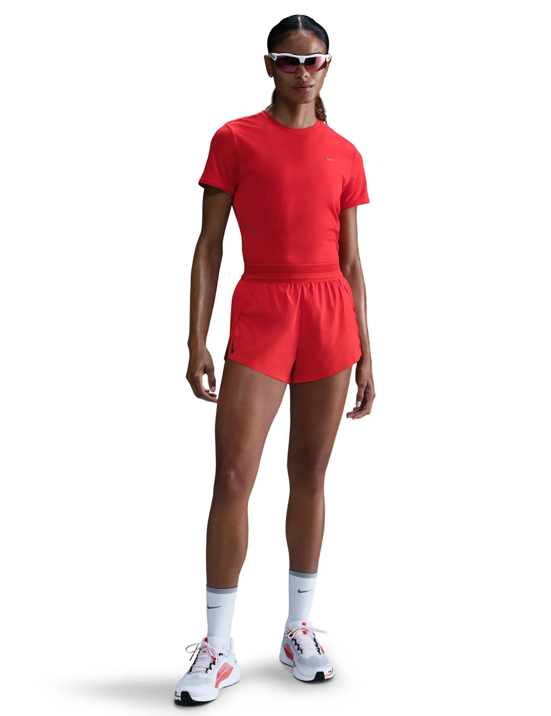 AeroSwift Dri-FIT ADV 3" Running Shorts - Light Crimson/Black