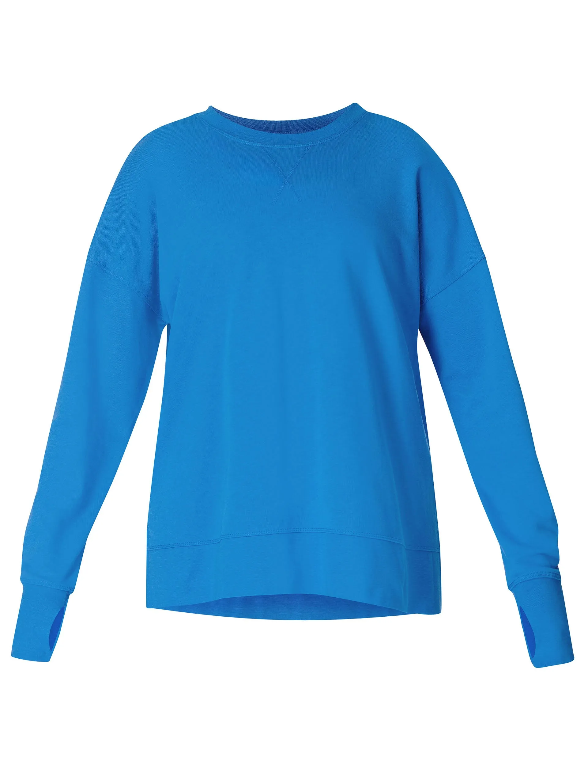 After Class Longline Sweatshirt - Tidal Blue