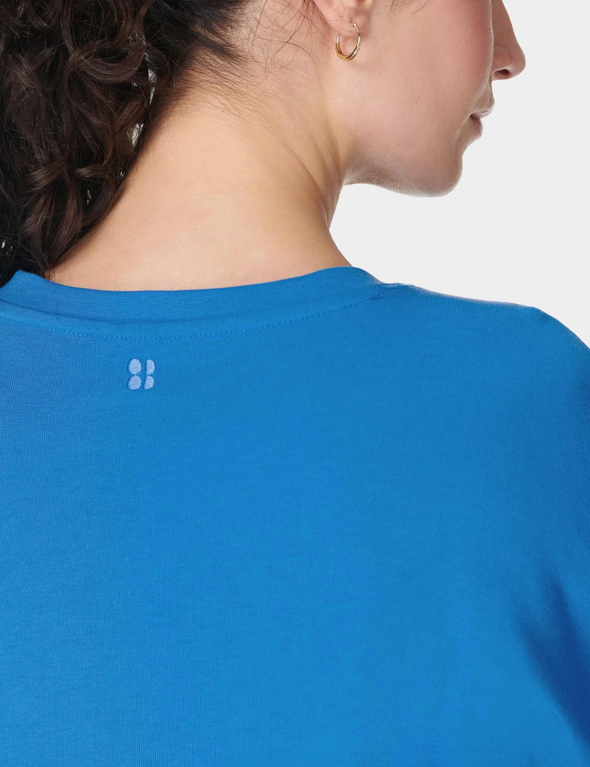 After Class Longline Sweatshirt - Tidal Blue