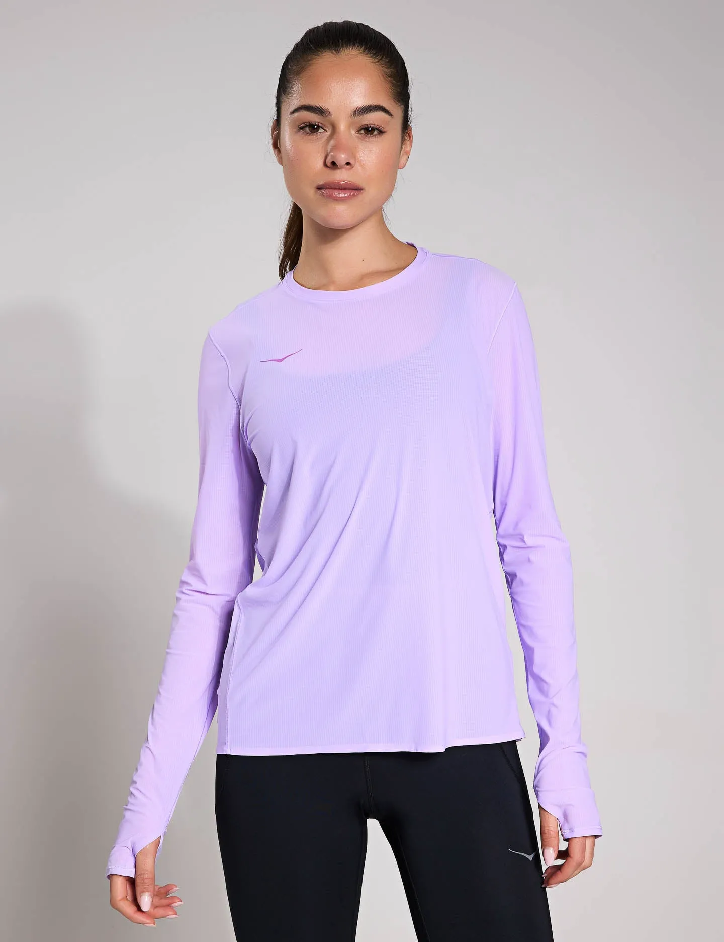 Airolite Run Long Sleeve - Aster Flower