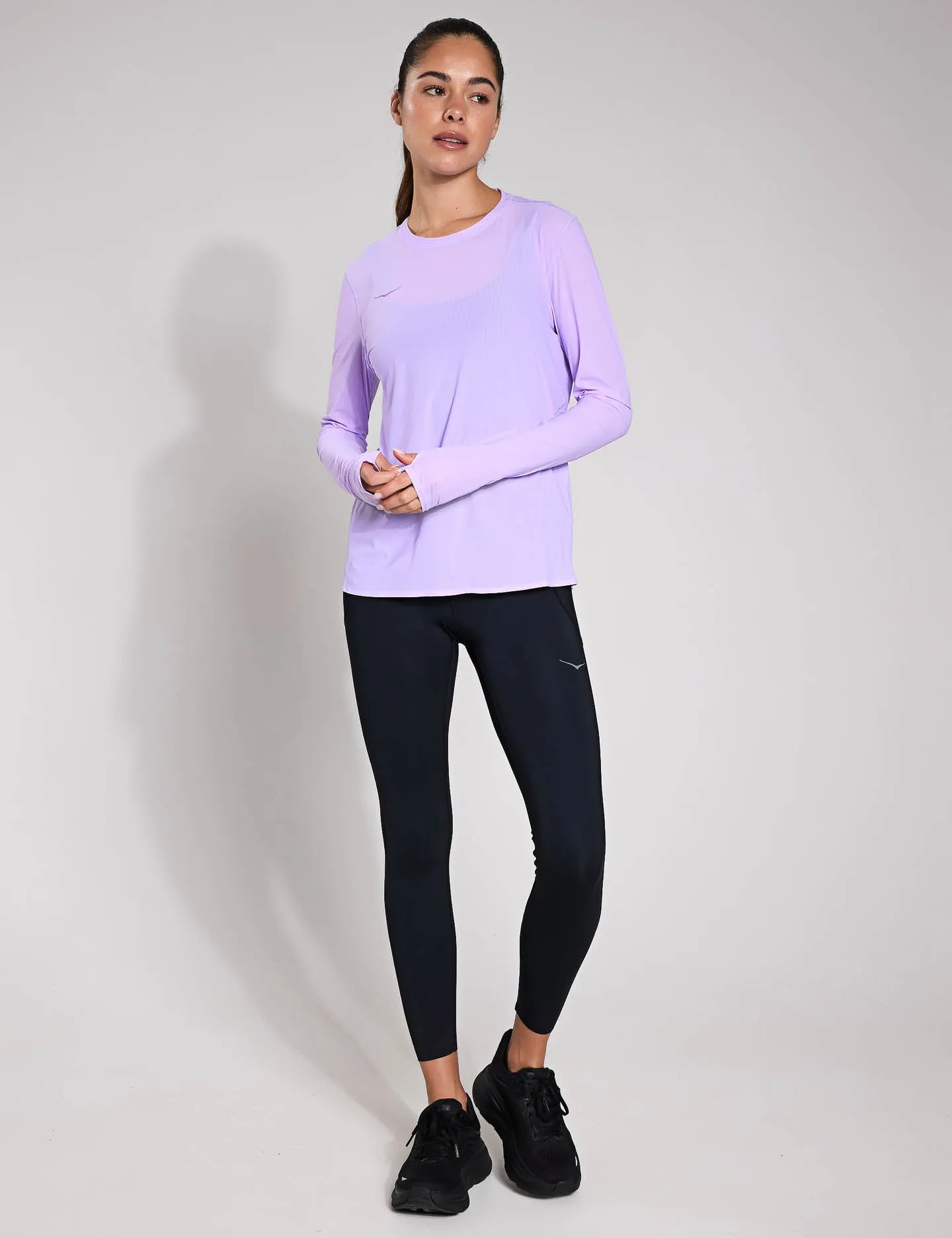 Airolite Run Long Sleeve - Aster Flower