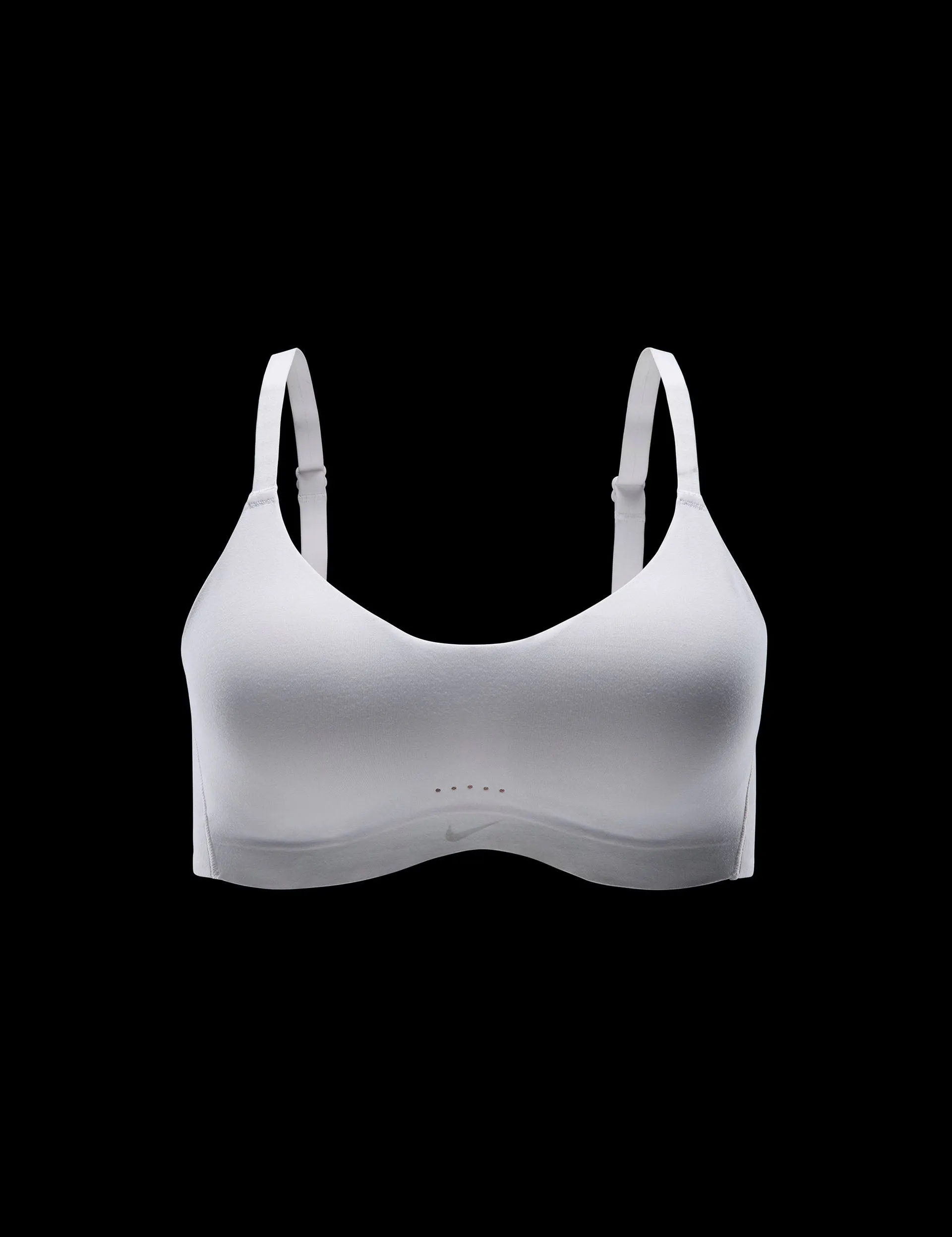 Alate Minimalist Convertible Bra - White/Cool Grey