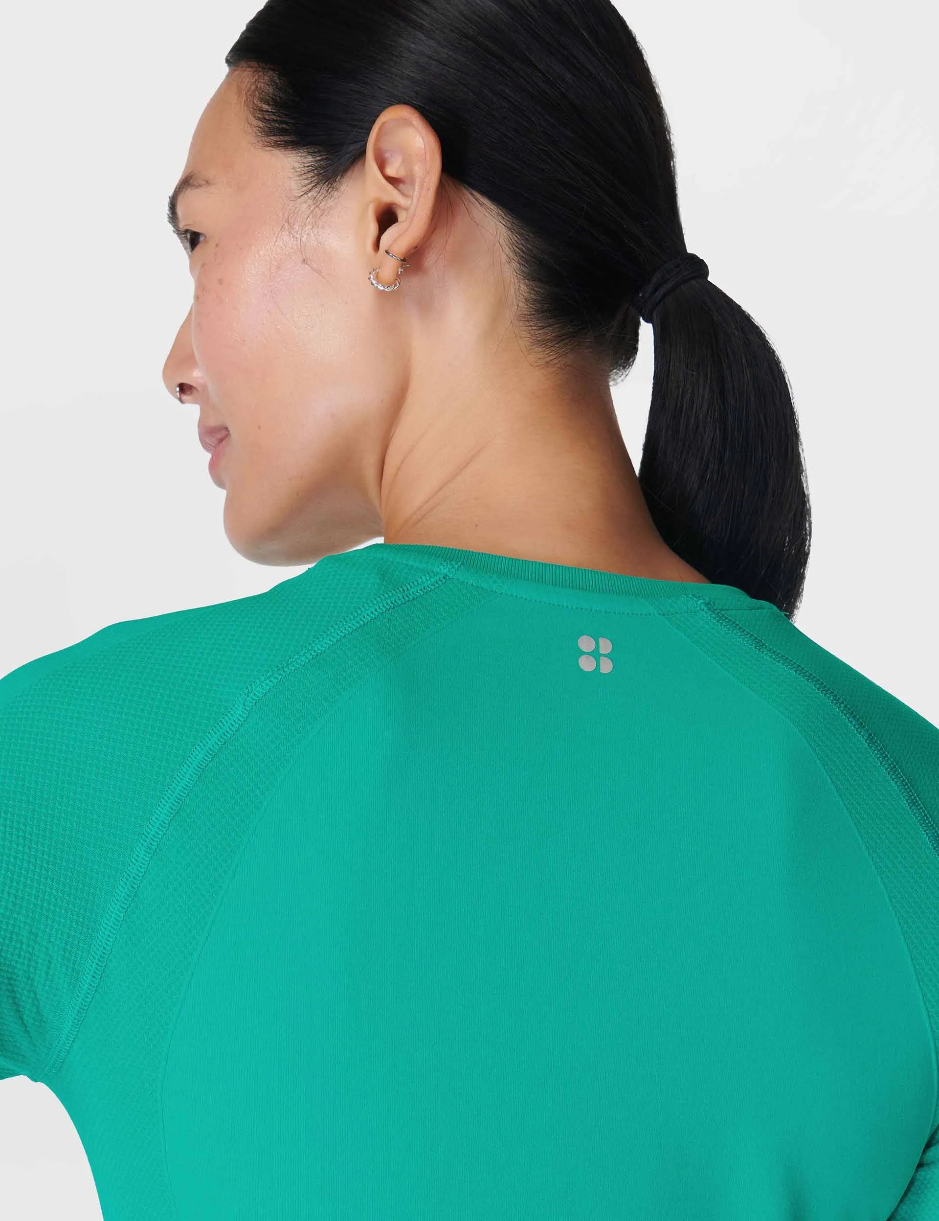 Athlete Seamless Gym Long Sleeve Top - Gem Green