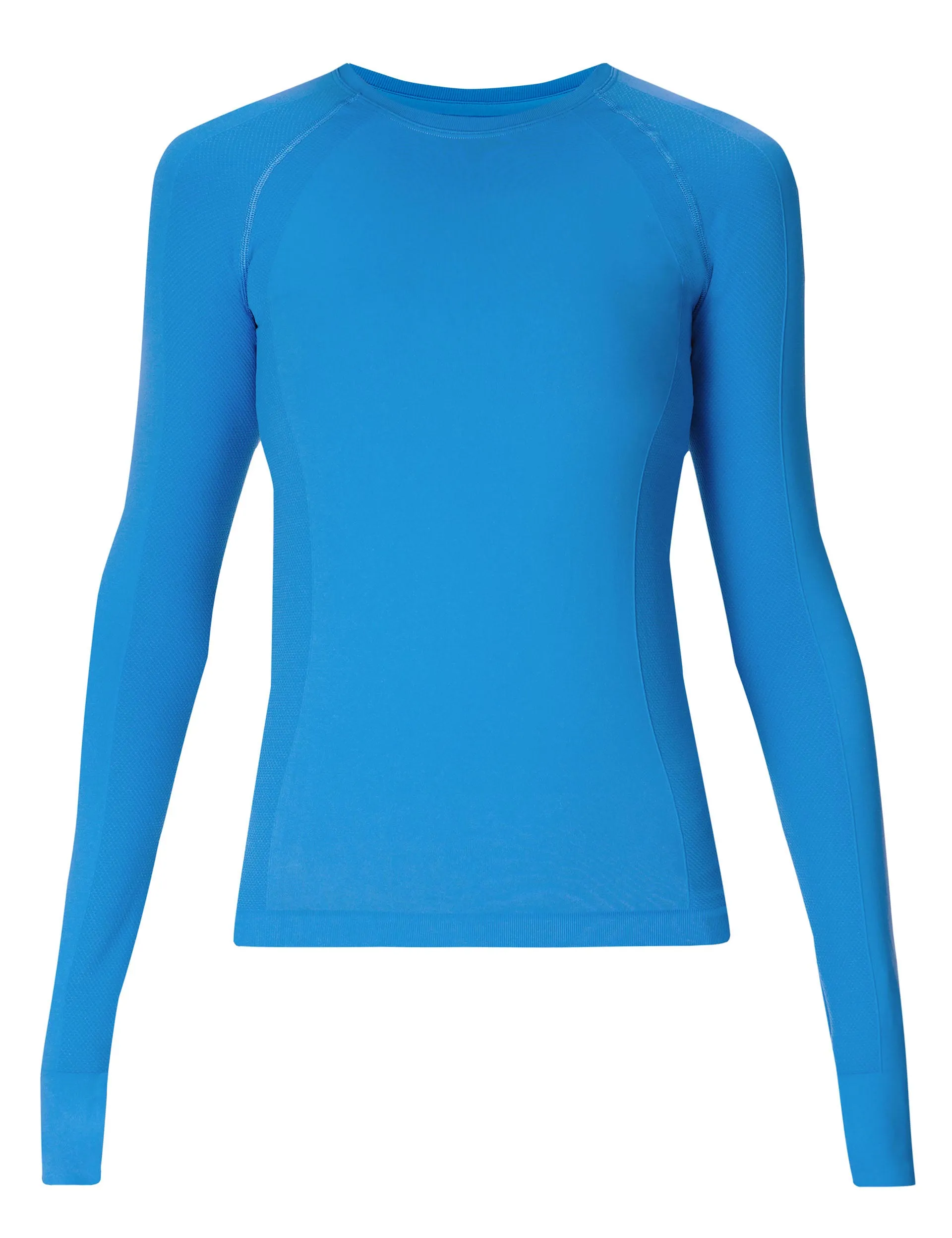 Athlete Seamless Gym Long Sleeve Top - Tidal Blue