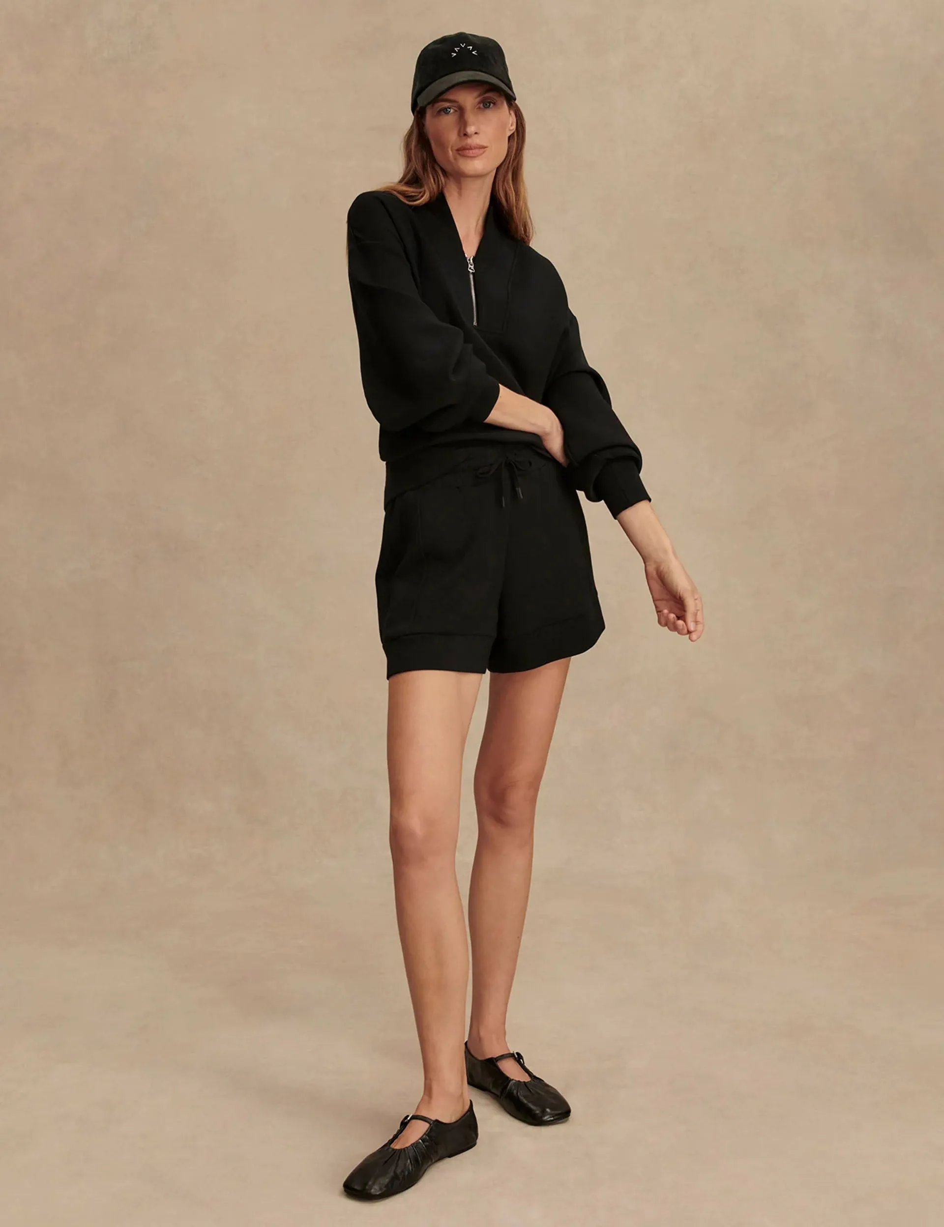 Atrium High Waisted Short 4.5" - Black