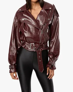 Cropped Moto Jacket