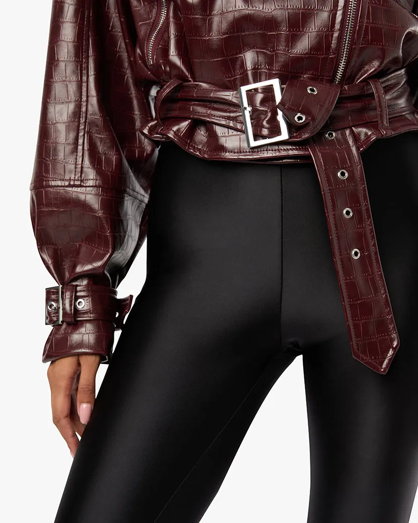 Cropped Moto Jacket