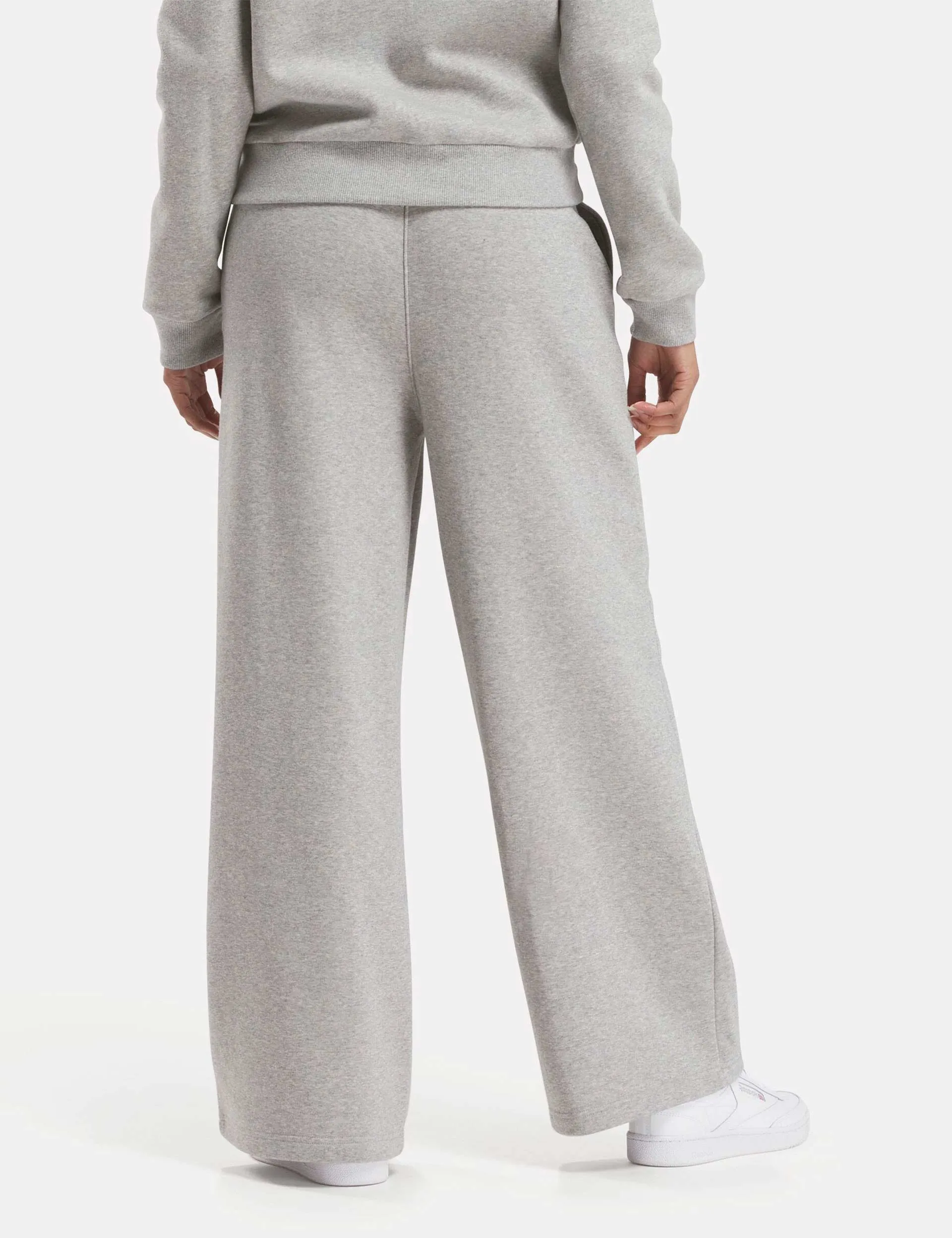 Identity Fleece Wide Leg Pants - Medium Grey Heather