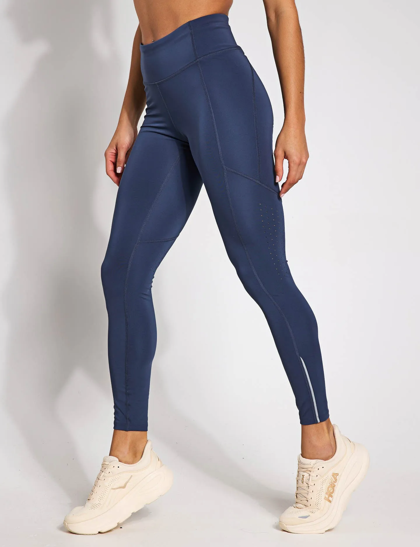 Launch Tights - Downpour Grey/Reflective