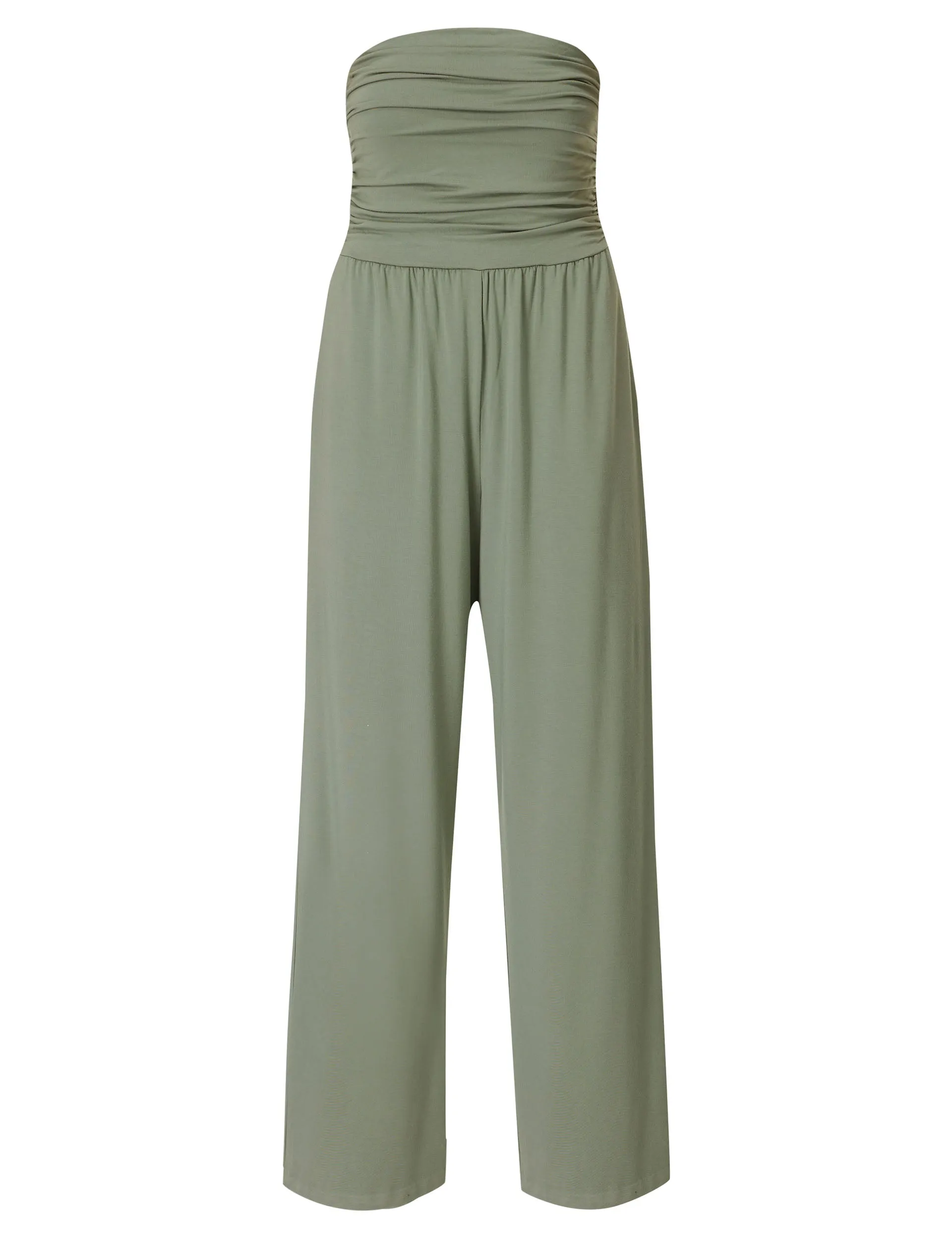 Modal Wide Leg Jumpsuit - Willow Green