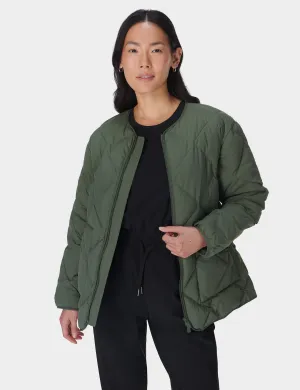 On The Move Quilted Jacket - Ivy Green