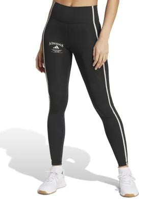 Optime Heritage 7/8 Leggings - Black/Chalk White