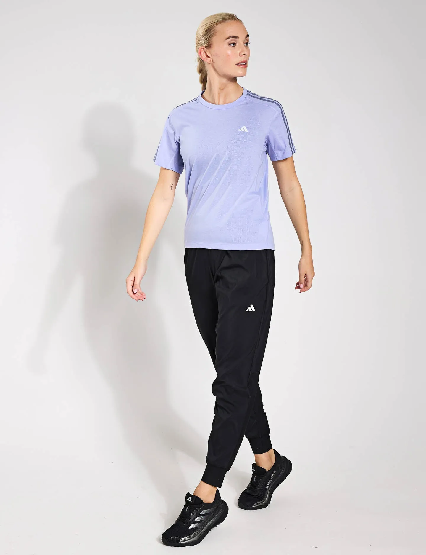 Own the Run 3-Stripes T-Shirt - Violet Tone