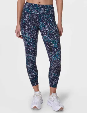 Power 7/8 Gym Leggings - Blue Aurora Print