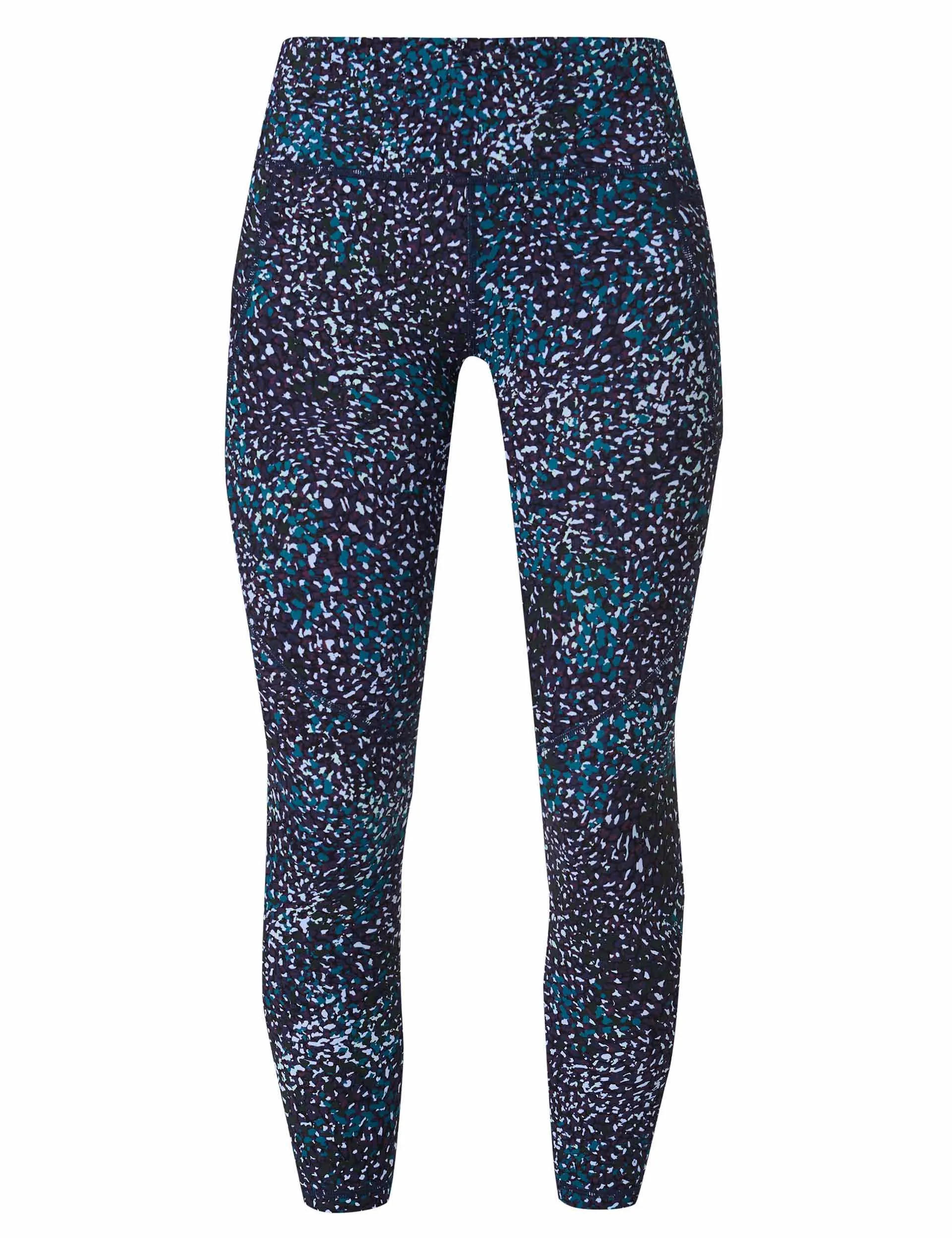 Power 7/8 Gym Leggings - Blue Aurora Print