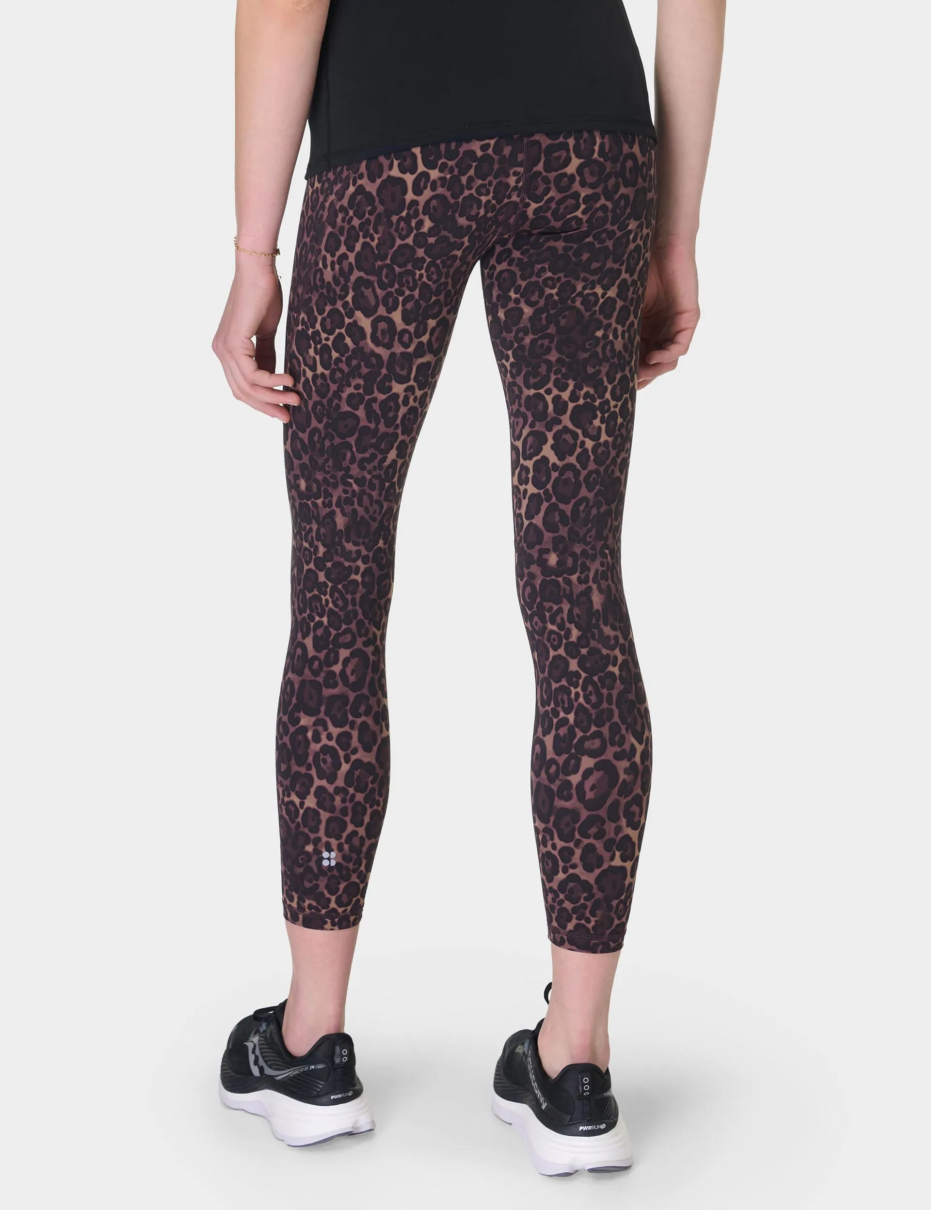 Power 7/8 Gym Leggings - Brown Wild Leopard Print