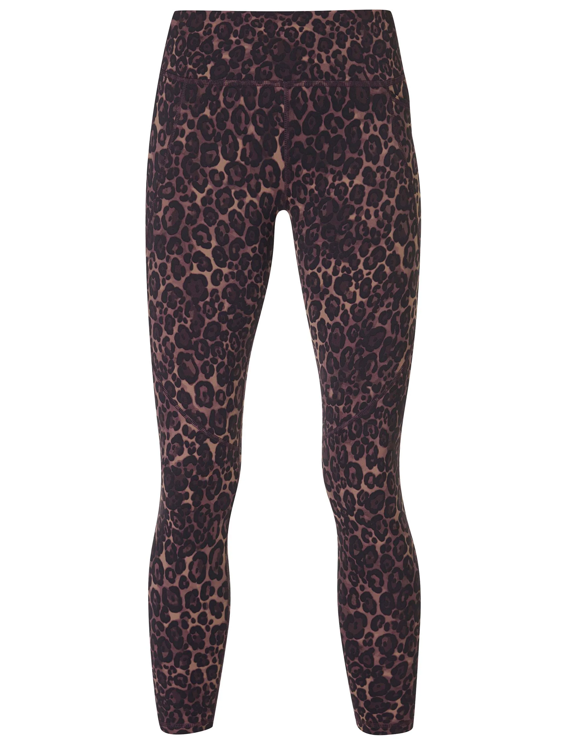 Power 7/8 Gym Leggings - Brown Wild Leopard Print