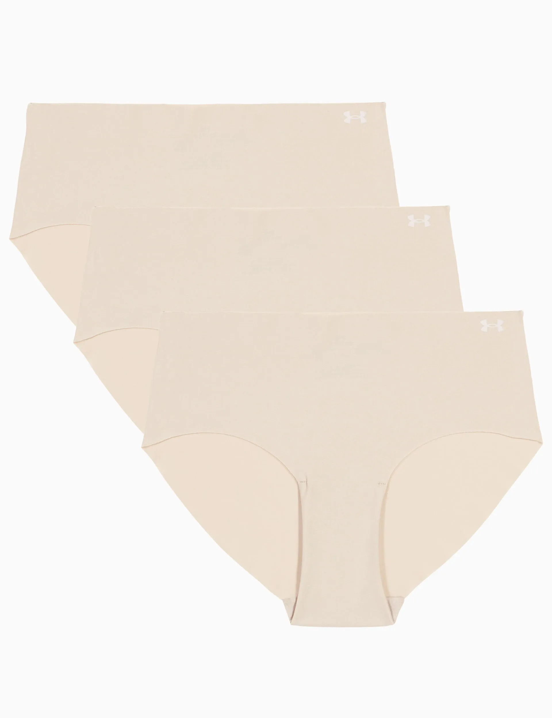Pure Stretch 3-Pack No Show Hipster - Nude