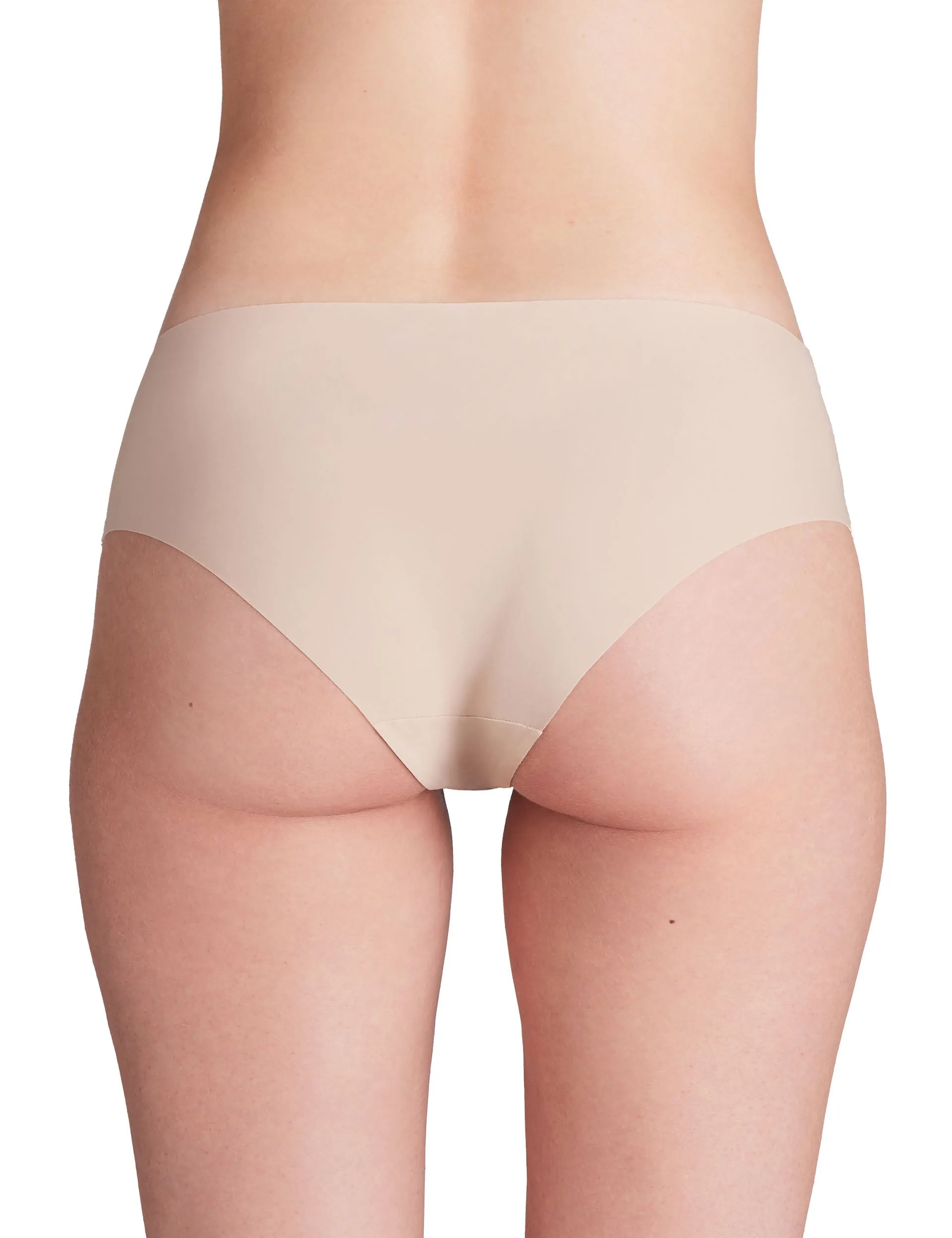 Pure Stretch 3-Pack No Show Hipster - Nude