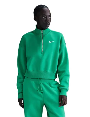 Sportswear Phoenix Fleece Cropped Sweatshirt - Stadium Green/Sail