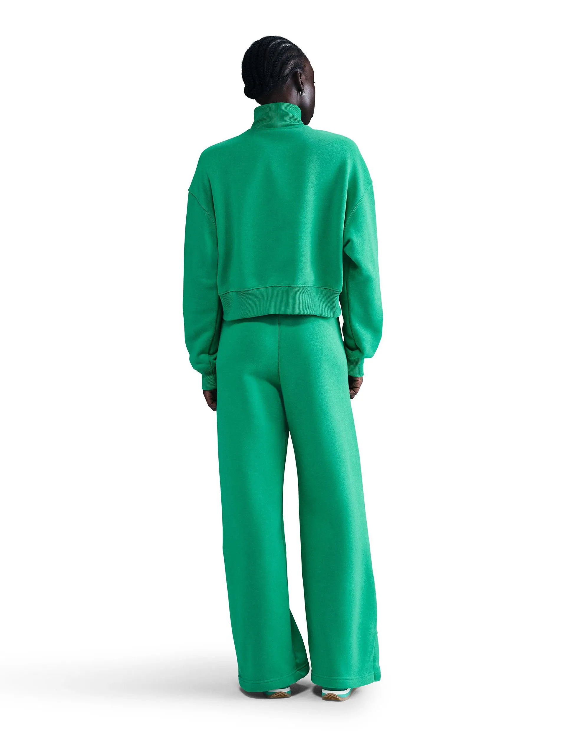 Sportswear Phoenix Fleece Cropped Sweatshirt - Stadium Green/Sail