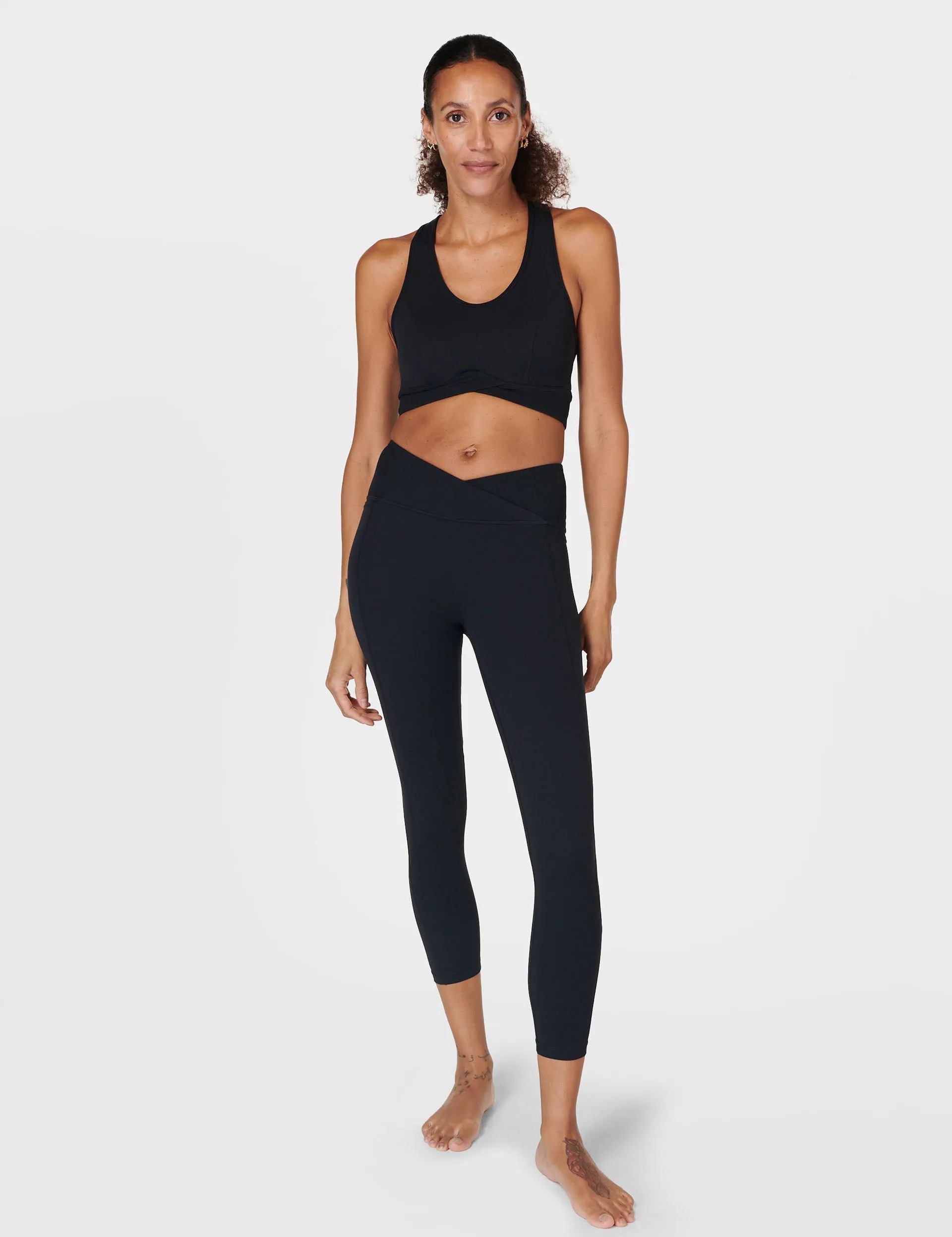 Super Soft Ultra-Lite Wrap Bra - Black