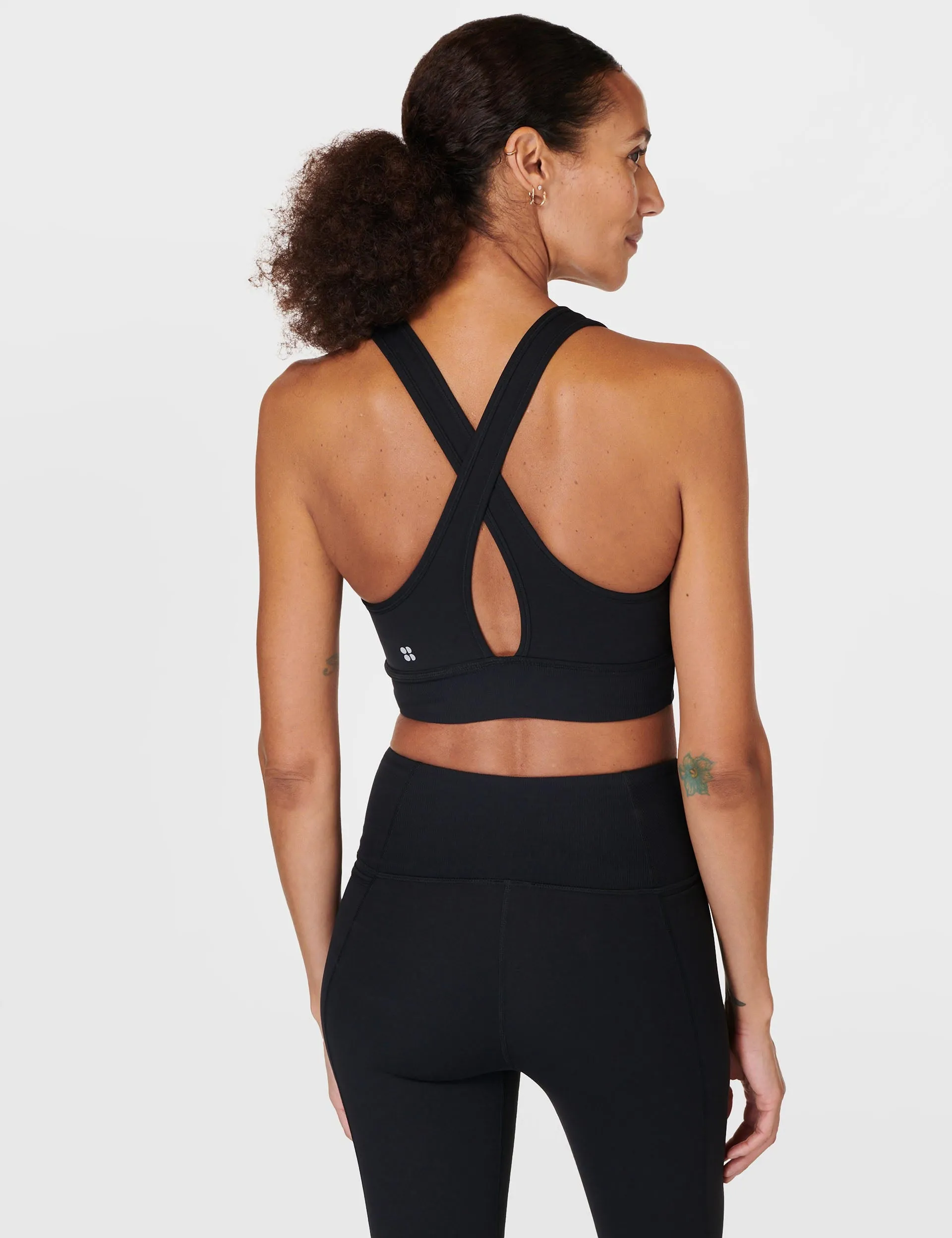 Super Soft Ultra-Lite Wrap Bra - Black